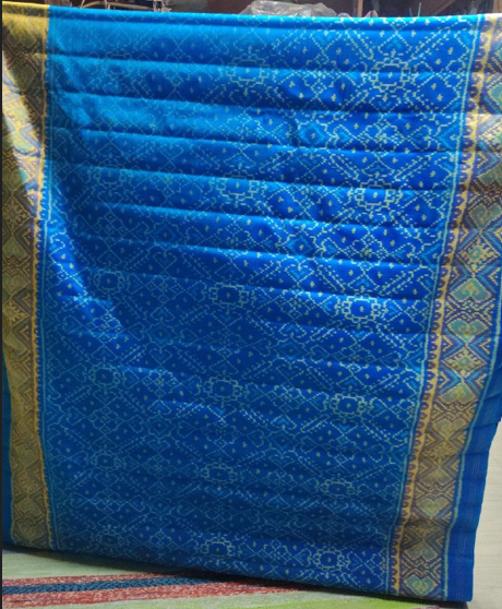 Royal Blue SINGAL IKAT Patola Silk Saree